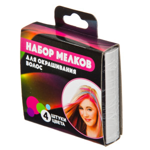 Набор мелков Гала центр для окрашивания волос круглые 4 цвета