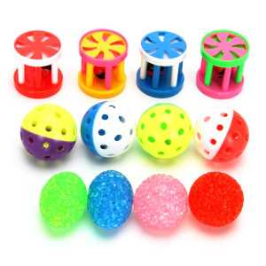 Игрушка "Мячик/Барабан", пластик, 3,5см/4см/4,3см, 4 дизайна
