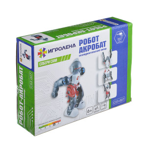 ИГРОЛЕНД Конструктор робототехника "Робот-Акробат", пластик, 25,3x19x6,5см