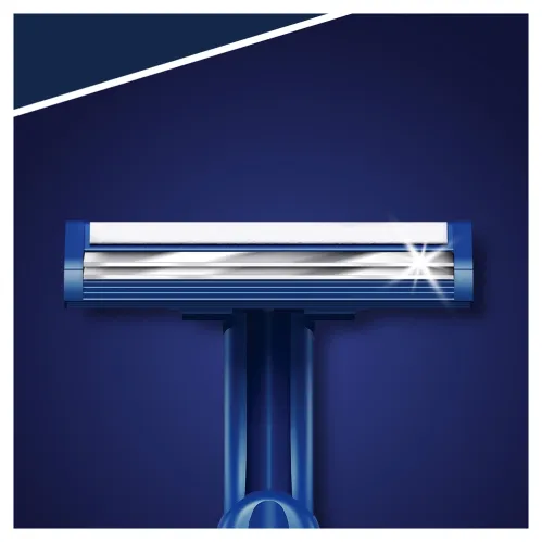 Бритвенный станок Gillette Blue2 одноразовый с 2 лезвиями фиксированная головка 10 шт – 1