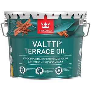 Масло для террас Tikkurila Valtti Terrace Oil база EC бесцветный 9 л