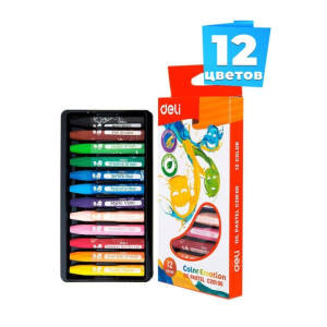 Пастель масляная Deli Color Emotion 12 цветов
