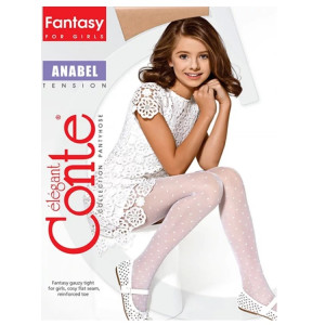 Anabel Колготки дет 20д, сердечки panna,116-122