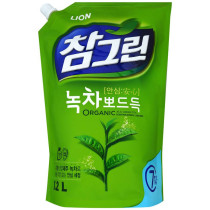 Средство для мытья посуды Lion Korea Chamgreen Зеленый чай рефил с носиком 1.2 кг
