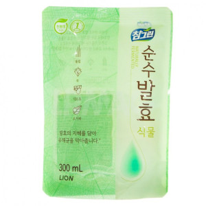 Средство для мытья посуды Lion Korea Chamgreen Pure Fermentation Растительные ферменты мягкая упаковка 300 мл