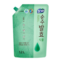 Средство для мытья посуды Lion Korea Chamgreen Pure Fermentation Растительные ферменты рефил с носиком 1.2 л