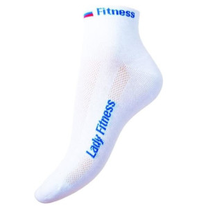 8С59 (рис.1,цв 54) Носки женские р25 надпись Ledy Fitness х/б-76%,эл-2%,ПА-22% серебристо-серый