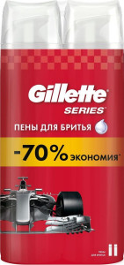 Пена для бритья Gillette Series 2 шт по 250 мл