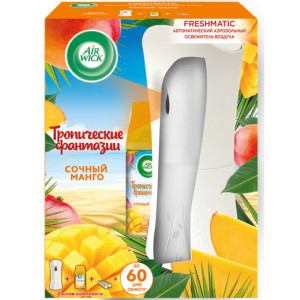 Автоматический освежитель воздуха Air Wick Freshmatic Сочный манго в комплекте со сменным баллоном