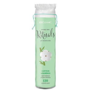 Ватные диски Cleanic home spa rituals cotton & bamboo 120 шт