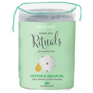 Ватные диски Cleanic home spa rituals cotton & argan oil  40 шт