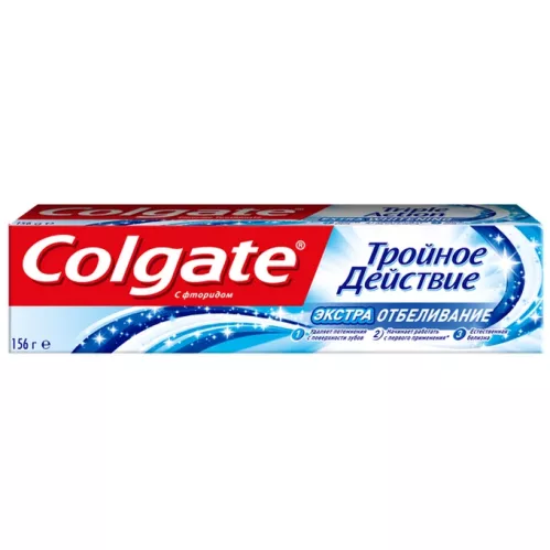 Зубная паста Colgate Тройное действие Экстра Отбеливание 100 мл – 1