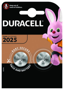 Батарейка Duracell Specialty литиевая тип 2025 напряжение: 3V 2 шт