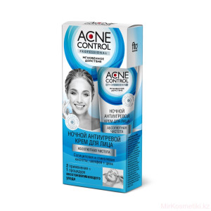 Крем для лица Acne Control Professional абсолютная чистота антиугревой ночной  45 мл