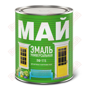 Эмаль ПФ-115 Май Универсальная светло-зеленая 2.6 кг
