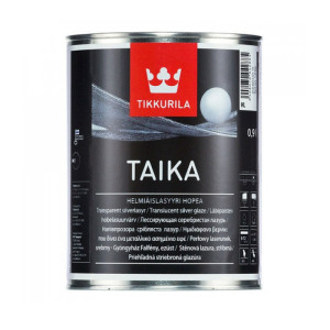 Лазурь Tikkurila Taika одноцветная перламутровая база KL золотистая полуглянец 0.9 л