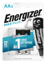 Батарейка Energizer Max Plus щелочная тип AA напряжение: 1.5V 2 шт