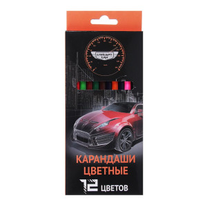 Карандаши цветные Concept Car 12 цветов