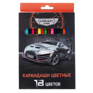 Карандаши цветные Concept Car 18 цветов