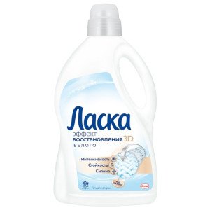 Гель для стирки Ласка для белого 2 л