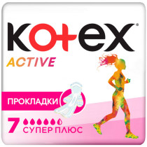 Прокладки гигиенические Kotex Active Super plus 7 шт