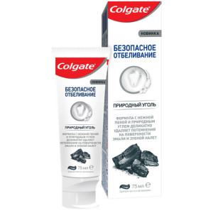 Зубная паста Colgate Безопасное Отбеливание Природный Уголь отбеливающая зубная паста 75 мл