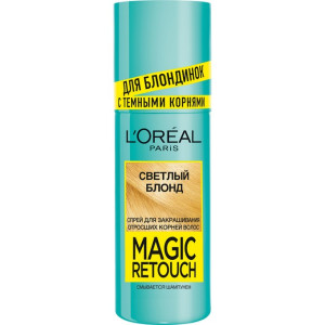Тонирующий спрей для волос L`Oreal Paris Magic Retouch для мгновенного закрашивания отросших корней оттенок Светлый блонд  75 мл - 1