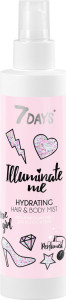 Мист для волос и тела 7 Days  Rose Girl  увлажняющий 180 мл