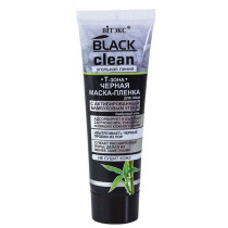 Маска для лица Витэкс Black Clean Черная маска-пленка Т-зона с активированным бамбуковым углем 75 мл