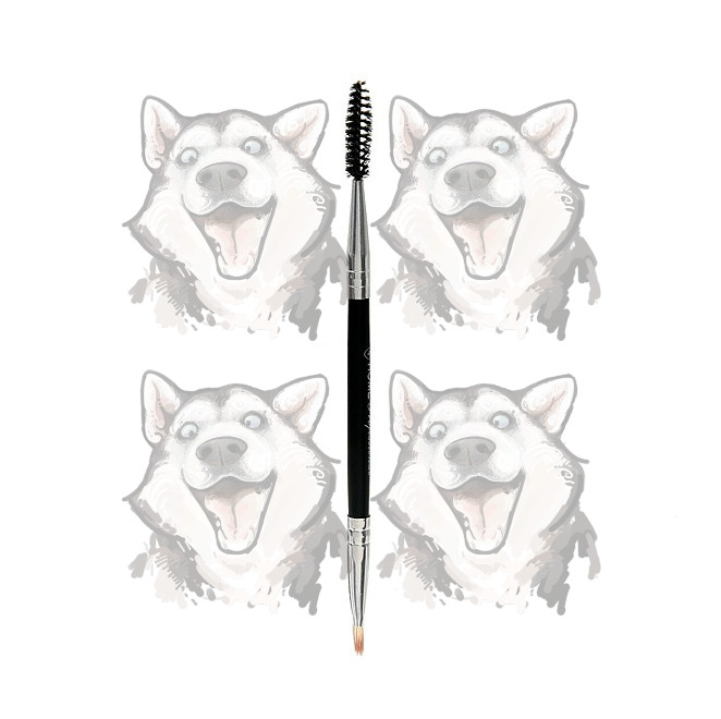 コスメ3点 Кисть косметическая TF cosmetics двухсторонняя для бровей и ресниц