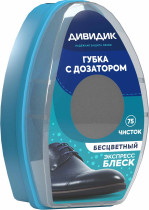 Губка для гладкой кожи Дивидик с дозатором бесцветная