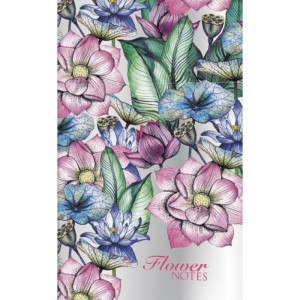 Блокнот Flower Notes розовый голограмма 50 л