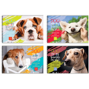 AL АР4гр40 7531 Альбом д/рис. "Dog life" А4 40л