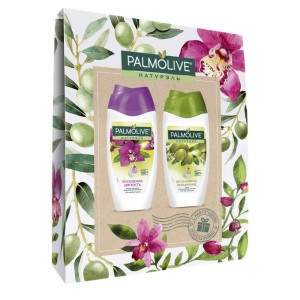 Подарочный набор Palmolive Naturals  гель для душа черная орхидея 250 мл и гель для душа олива 250 мл