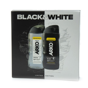 Подарочный набор Arko Men Гель для душа Black&Crystal 2*260 мл