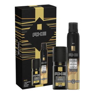 Подарочный набор Axe Gold Дезодорант мужской и Пена для душа и бритья 200+150 мл