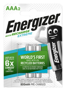 Аккумулятор Energizer Extreme тип ААA напряжение: 1.2V 2 шт