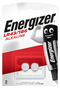 Батарейка Energizer Alkaline тип LR43/186 напряжение: 1.5V 2 шт