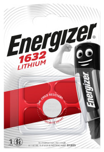 Батарейка Energizer Lithium тип CR1632 напряжение: ЗV 1 шт