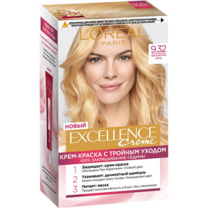 Краска для волос L`Oreal Paris Excellence оттенок 9.32 Сенсационный блонд