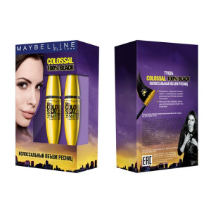 Тушь для ресниц Maybelline New York The Colossal Volum' Express 100% черный 2 x 10.7 мл