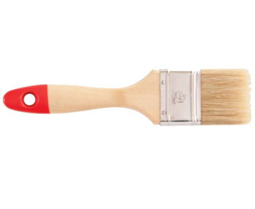 Кисть плоская XL 2 1/2" 63мм светл. щетина, дер.ручка
