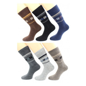 Hobby Line Носки муж 39-44 ангора, мелкие снежинки