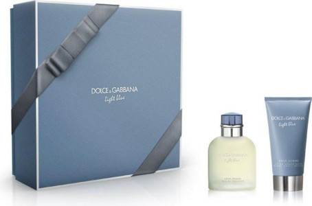 Подарочный набор Dolce&Gabbana Light Blue Pour Homme туалетная вода 75 мл и бальзам после бритья 75 мл