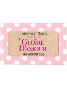 Палетка хайлайтеров Vivienne Sabo Gloire d'amour тон 02 персиковый 6 гр - 1