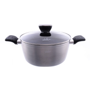 Кастрюля Ø24 4.6л CARBON TT индукция BG-9233-SL