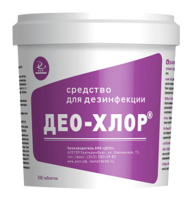 Ср-во дезинф.ДЕО-ХЛОР ЛЮКС №300*3,4кг