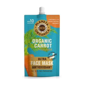 Маска для лица Planeta Organica ECO Organic carrot Антиоксидантная 100 мл