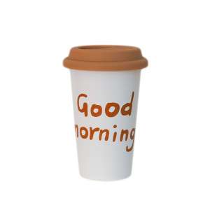 Стакан "Good morning" 420мл с силиконовой крышкой