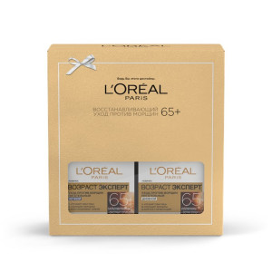 Подарочный набор L`Oreal Paris Возраст Эксперт Дневной крем 65+ 50 мл и Ночной крем 50 мл